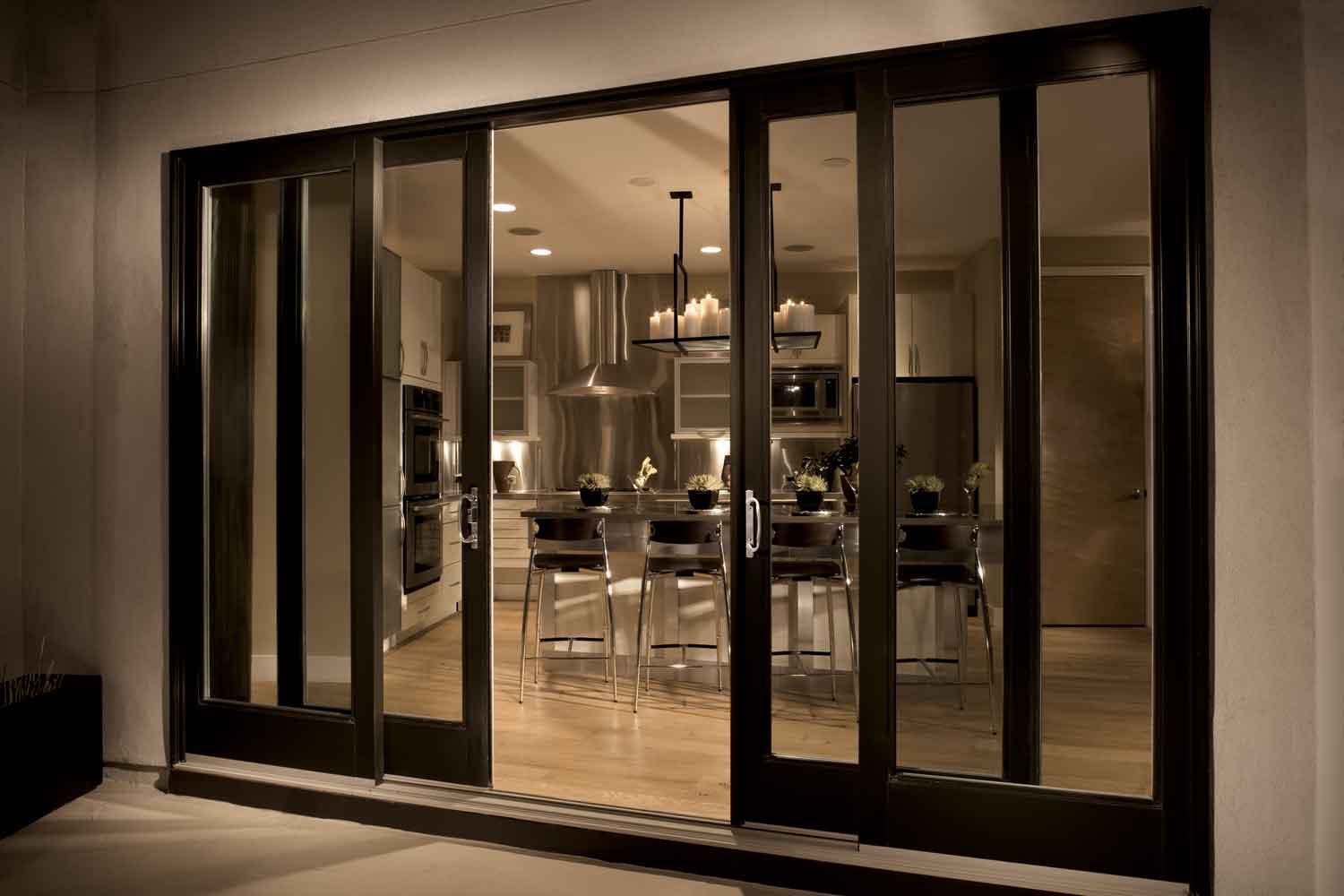 Oak bifold doors